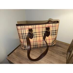 Burberry Small Haymarket Check Tote